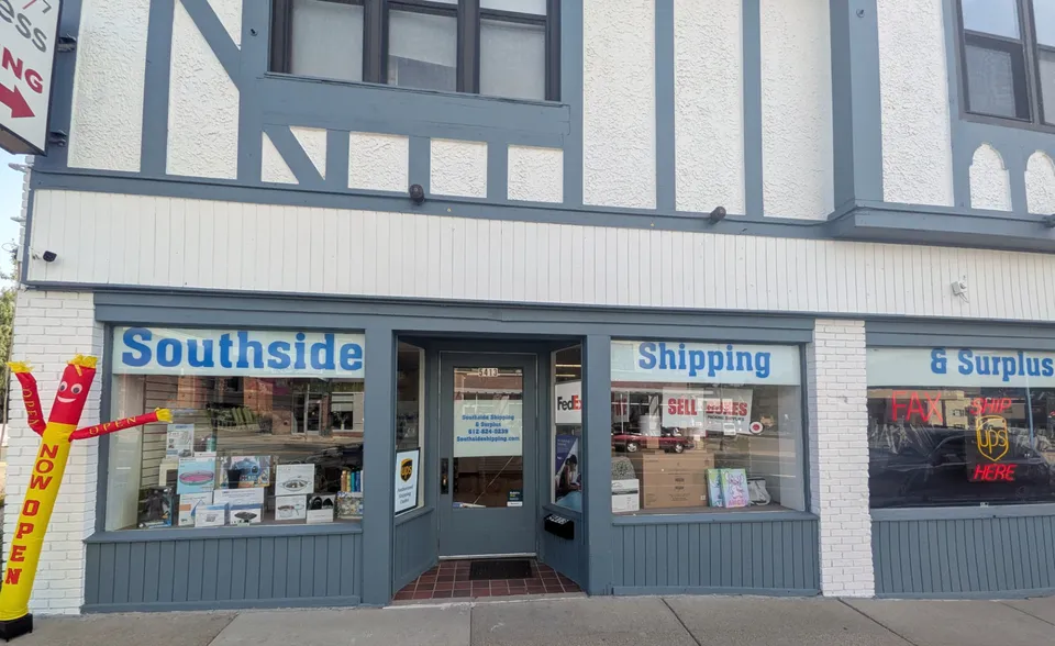 Southside Shipping & Surplus storefront at 5413 Nicollet Ave S, home of our mailbox services